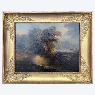 Quadro antico – Paesaggio romantico – XIX secolo