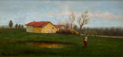 Ländliche Landschaft im bäuerlichen Stil