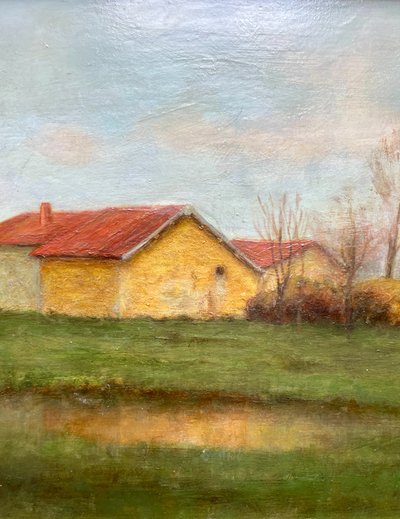Ländliche Landschaft im bäuerlichen Stil