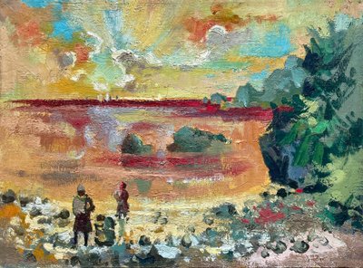 Henri PLISSON (1908–2002) – Landscape at Dusk