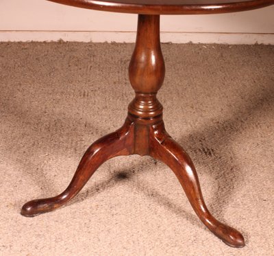 petite table tripode en acajou du début du 19° siècle