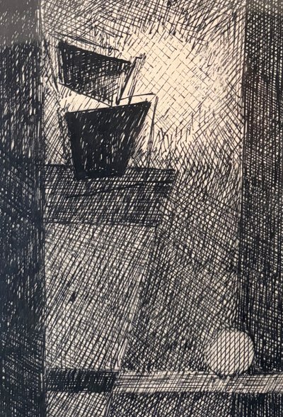 Jean Bertholle, Libri e sfera, 1982