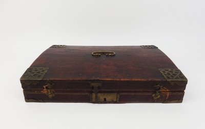 18th-century leather travel writing case