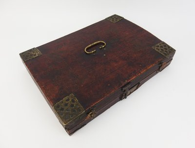 18th-century leather travel writing case