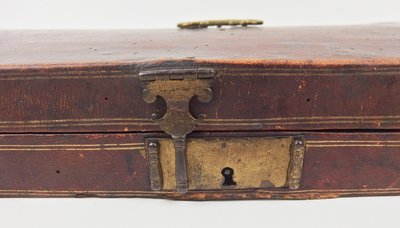 18th-century leather travel writing case