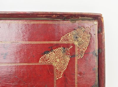 18th-century leather travel writing case