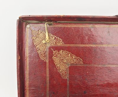 18th-century leather travel writing case