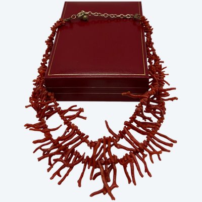 COLLANA DI CORALLO DEL MEDITERRANEO 