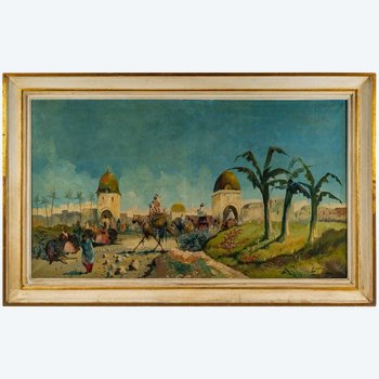 Orientalische Gemälde Anfang 20.