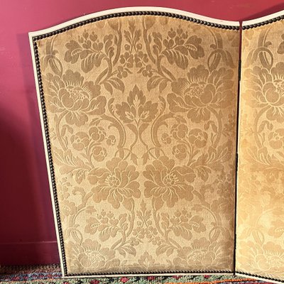 Wohnzimmer-Paravent aus geprägten Samt
