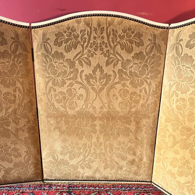 Wohnzimmer-Paravent aus geprägten Samt