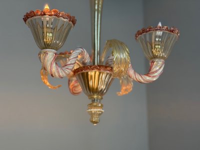 Small Venetian chandelier in Murano glass, circa 1940