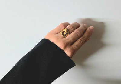 Ring „Dinh Van“ – Handschellen, großes Modell, aus Gelbgold