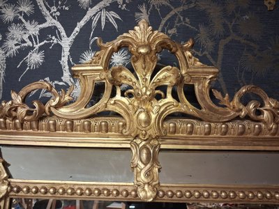 19th-Century Mirror with Glazing Beads, 154 x 97