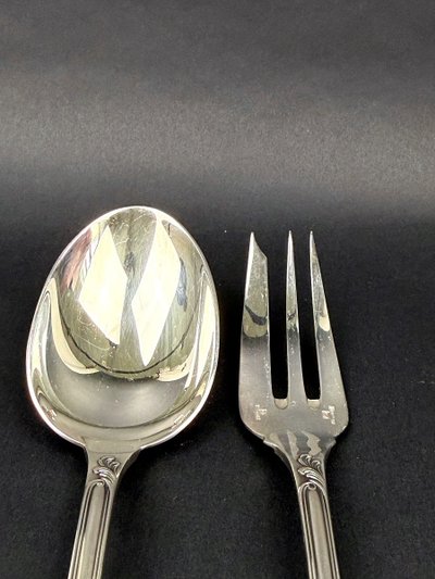 Christofle, Marly-style silver-plated serving set