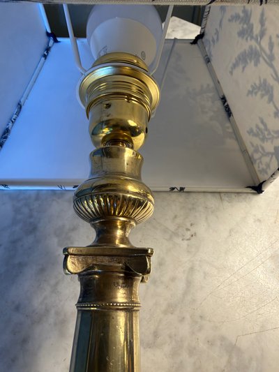 Empire-style bronze lamp, height 45 cm