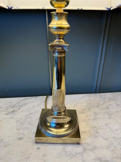Empire-style bronze lamp, height 45 cm