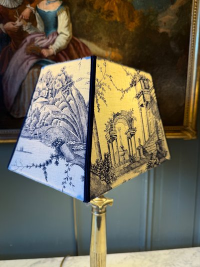 Empire-style bronze lamp, height 45 cm