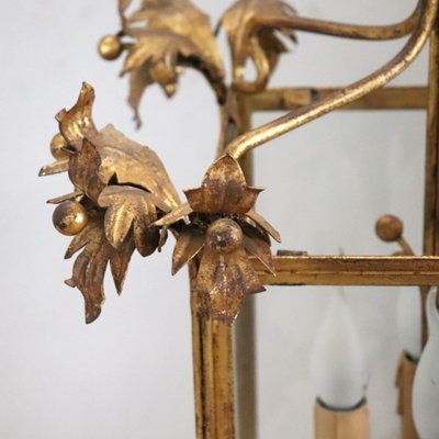 Lantern in Gilded Metal, Italy Early 20th Century