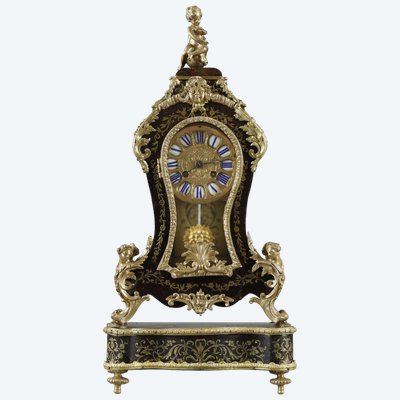 Piccolo cartello da appoggio con intarsio alla Boulle, epoca di Napoleone III
