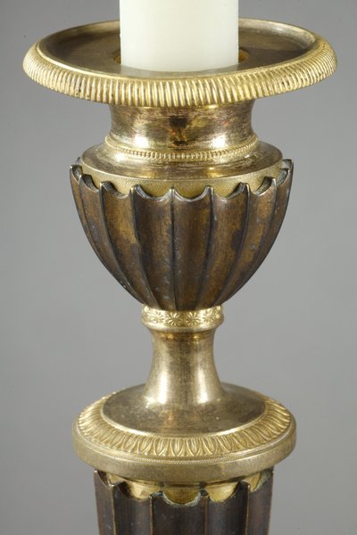 Coppia di candelieri dell'epoca imperiale