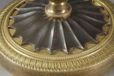 Coppia di candelieri dell'epoca imperiale