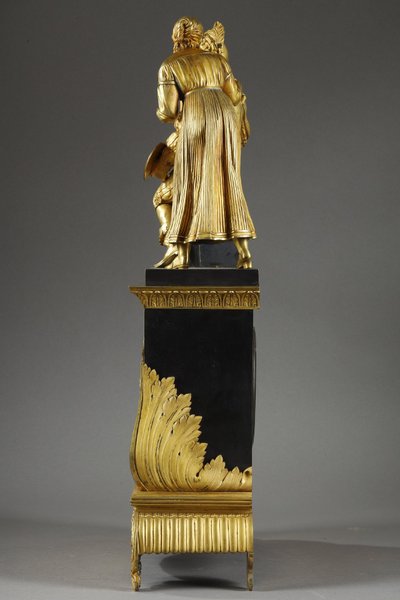 ROMANTIC PERIOD COUPLE CLOCK