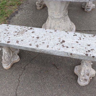 Garten-Set mit Tisch und zwei Bänken