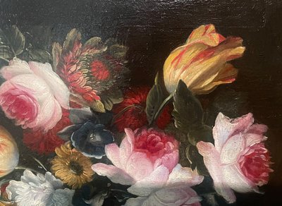 Still Life with Flowers – 18th-Century Dutch School
