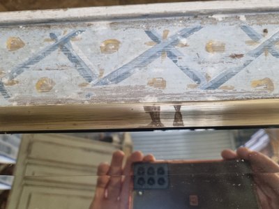 Pair of beveled mirrors 
