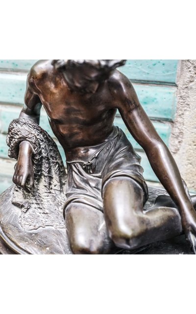 Neapolitan Lobster Fisherman, bronze