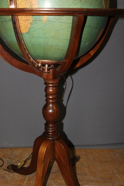 Globe Terrestre de Parquet , Mc Nally USA , XXe