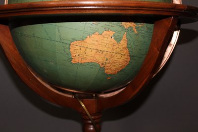 Globe Terrestre de Parquet , Mc Nally USA , XXe