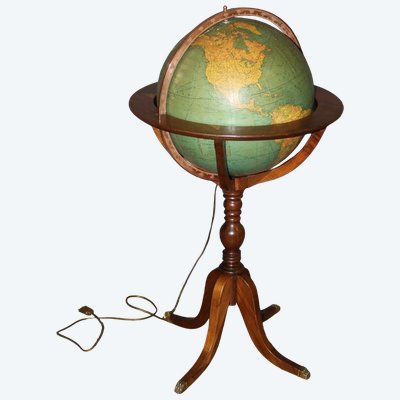 Globo terrestre da pavimento, Mc Nally USA, XX secolo