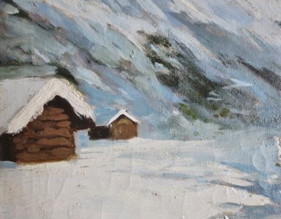 Pierre Godar, Landschaft aus Savoyen. 