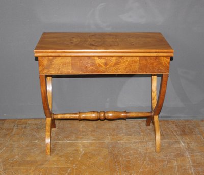 19th-Century Charles X Game Table in Ash