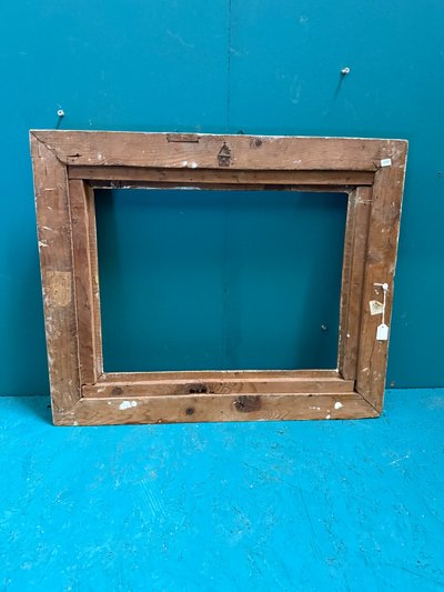 Antique 20th-century gilded and lacquered picture frame, 59x48 cm