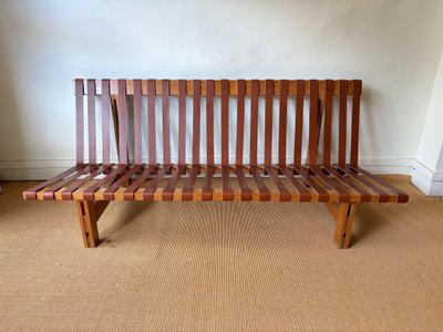BENCH BY BORGE MOGENSEN FOR STOLEFABRIK, DENMARK, CIRCA 1960.