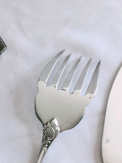 Christofle Marly Silver-Plated Fish Serving Set 
