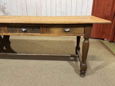 Early 20th-century chestnut community table