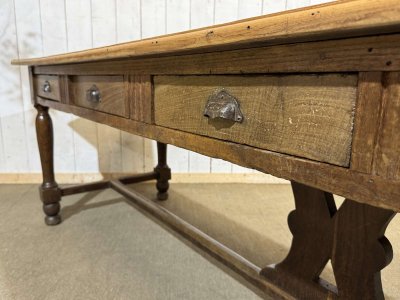Early 20th-century chestnut community table