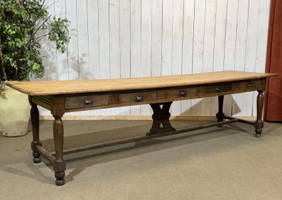 Early 20th-century chestnut community table