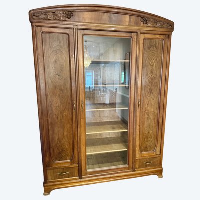 Art Nouveau "École de Nancy" Display Bookcase