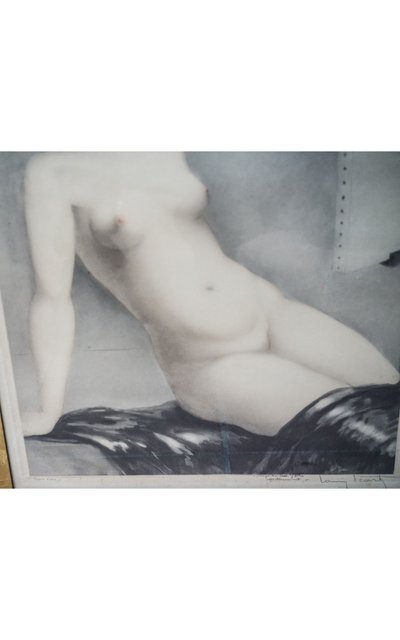 Louis ICART, „Das Modell“. Künstlerabzug
