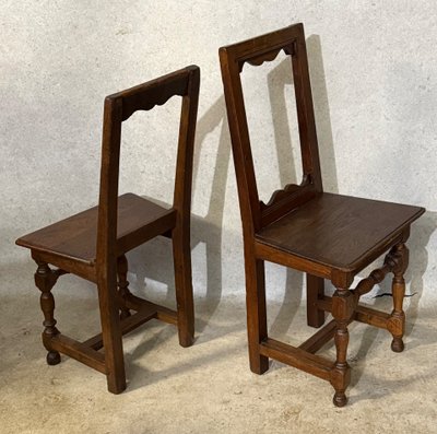 2 Lothringer Stühle aus Eiche