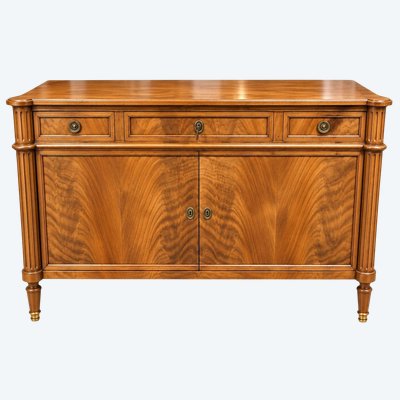 Sideboard Enfilade Style Louis XVI – Walnut and Veneer – Early 20th Century