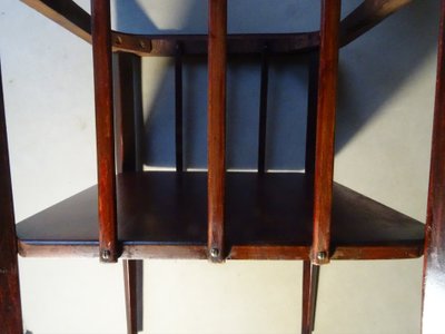Table d'appoint THONET N°9205 de 1910 avec marbre d'origine.