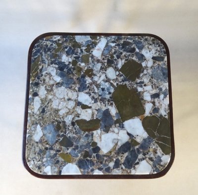 Table d'appoint THONET N°9205 de 1910 avec marbre d'origine.