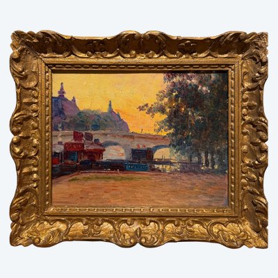 Französische Schule des 20. Jahrhunderts – Paris: Der Bahnhof Orsay, Blick vom Quai des Tuileries, 1913