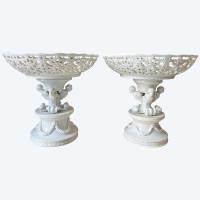 PAAR BECHER – PORZELLAN – MEISSEN – DEUTSCHLAND – 19. JAHRHUNDERT